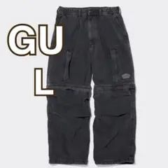デニムコンバーチブルワイドカーゴパンツ UNDERCOVER メンズL黒ブラック
