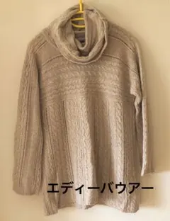エディーバウアー　ニット　アラン編み　M〜L