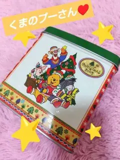 クリスマス仕様☆　くまのプーさん♡　ディズニー・ランド　缶のみ！