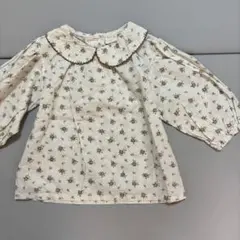 the beige 花柄ブラウス　S