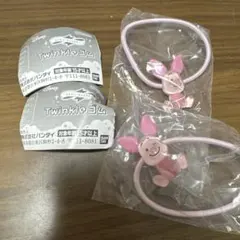 ディズニー ガチャガチャ ヘアゴム 2個セット ピグレット