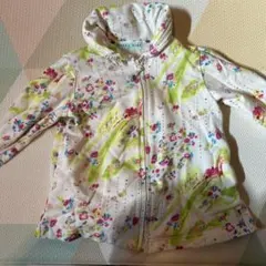 hakka kids 花柄パーカー 100