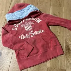 GOODFELLOW 赤いフード付きパーカー 110cm