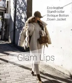 Glam Lipsダウンジャケット　ベージュのサムネイル