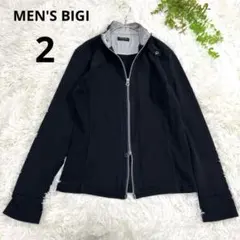 MEN'S BIGI◆ランダムフクレジャガードスタンドカラーブルゾン(2)黒のサムネイル
