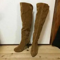 ニーハイ、ロングブーツ、m.キャメル新品