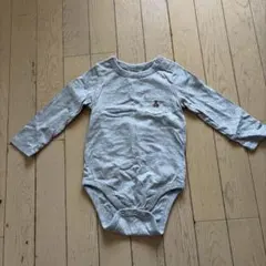 baby gap グレー 薄手 長袖 ロンパース 18-24months 80