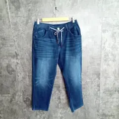✨BACK NUMBER✨バックナンバー♡デニムアンクルパンツ♡青♡メンズ(M)