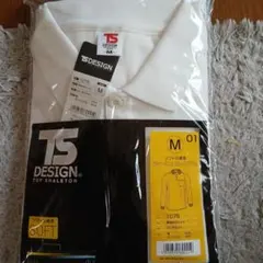 TS DESIGN 長袖ポロシャツ M ホワイト 1075のサムネイル