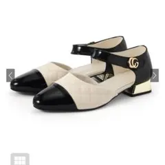 GRL キルティングエナメルストラップパンプス[gd1686]