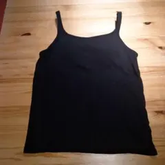 UNIQLOエアリズムコットンブラタンクトップ　XL　ブラック