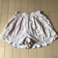 花柄 キュロット フレアーパンツ