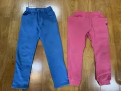 F.O.KIDS120サイズ 青 濃いピンク ボトムス 2点セット