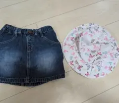 JUNK STORE デニムスカート サイズ1.30 帽子付きのサムネイル