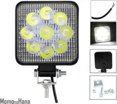 LED ワークライト 作業灯 12V 24V 6500K 10個セット　薄型のサムネイル