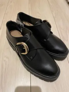 H&M ブラックローファー厚底