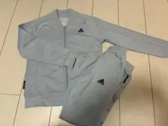 adidas アディダス ジャージ上下セット ライトブルー 130