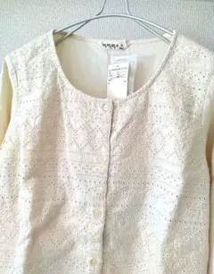 【新品　未使用】サマンサモスモス　sm2 レース前開きブラウス