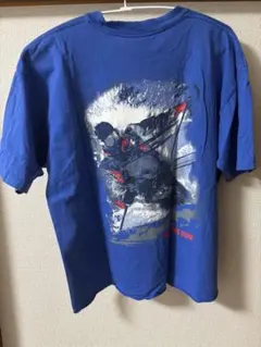 90s marlboro Tシャツ ブルー 袖シングル　XLのサムネイル