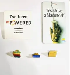 [ビンテージ]1980s Appleピンバッジ他グッズのサムネイル