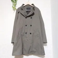 ザラ メンズ ロングコート ブラウン XL 大きめ 通勤 カジュアル アウター