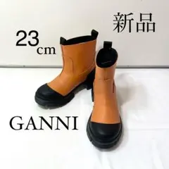 GANNI ガニー　ラバーアンクルブーツ　マンダリンオレンジ　23cmのサムネイル