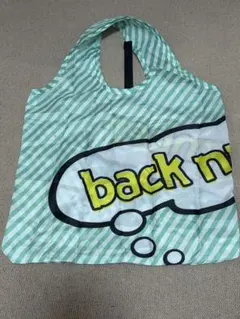 back number エコバッグ グリーン