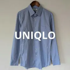 UNIQLOユニクロ スーパーノンアイロン スリムフィット シャツ ブルー