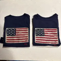 POLO USA ポロ アメリカ 国旗 Tシャツ 2歳, 3歳