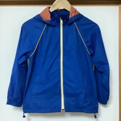 青 フード付き ジャンパー 140cm
