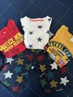 夏服4点(ハーフパンツ+Tシャツ3点)