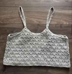 studio clip[natural by clip]かぎ針ニットキャミソール