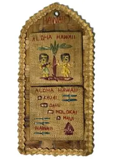 50's 1950年代 Hawaii TIKI アンティークBambod壁掛け - メルカリ