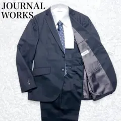 【未使用】ジャーナルワークス セットアップ メンズスーツ AB5ウール混 通勤