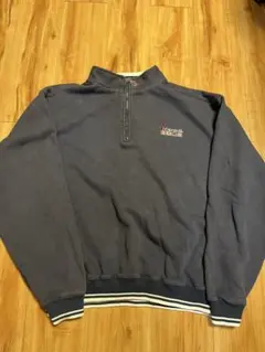 ハーフジップスウェット 古着