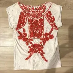 marble 刺繍 メキシコ　南米　アンデス　カットソー　Tシャツ　マーブルのサムネイル