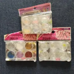 DAISO ネイルパーツ グリッター 3点セットのサムネイル
