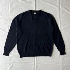 Brooks Brothers 英国製 ラムズウール Vネックニット　古着