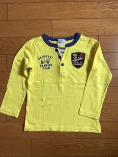 【110cm】ミキハウスを格安価格で◎重ね着デザイン　ロングTシャツ