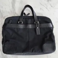 COACH コーチ 2WAY ビジネスバッグ ナイロン　レザー F70596