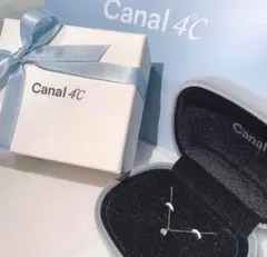 Canal４℃ 10K ホワイトゴールド ダイヤモンドネックレス