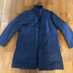 アクアスキュータム　 ダウンライナー付き シルク混 中綿コート 紺 ネイビー