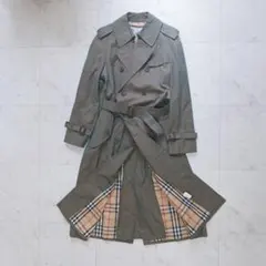 【希少】Burberrys トレンチコート 玉虫色 ノバチェック ロング ベルト