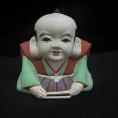 美品　有田焼　弥左エ門　福助　置物　縁起物　オブジェ　腰が低い　雰囲気ある　年代 有田焼 円左エ門 福助 置物(置き物)(R-046493) | ラフジュ工房