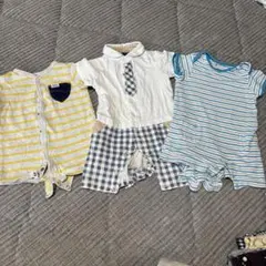 70⭐︎３枚‼︎ Lee キムラタン　半袖ロンパース　まとめ売り