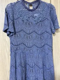 ブルー レース オケージョンドレス