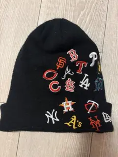 ニューエラ MLBチームロゴ刺繍ビーニー帽子