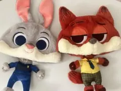 上海ディズニー ジュディ＆ニック キャップセット