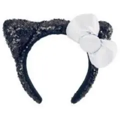 ユニバーサル・スタジオ・ジャパン猫耳カチューシャ キティちゃん風(黒)