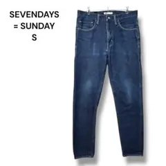 セブンデイズイコールサンデー　デニム　スリム　レギュラー　Ｓ　インディゴ